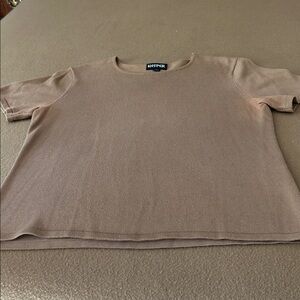 Kasper Tan Short Sleeve Blouse